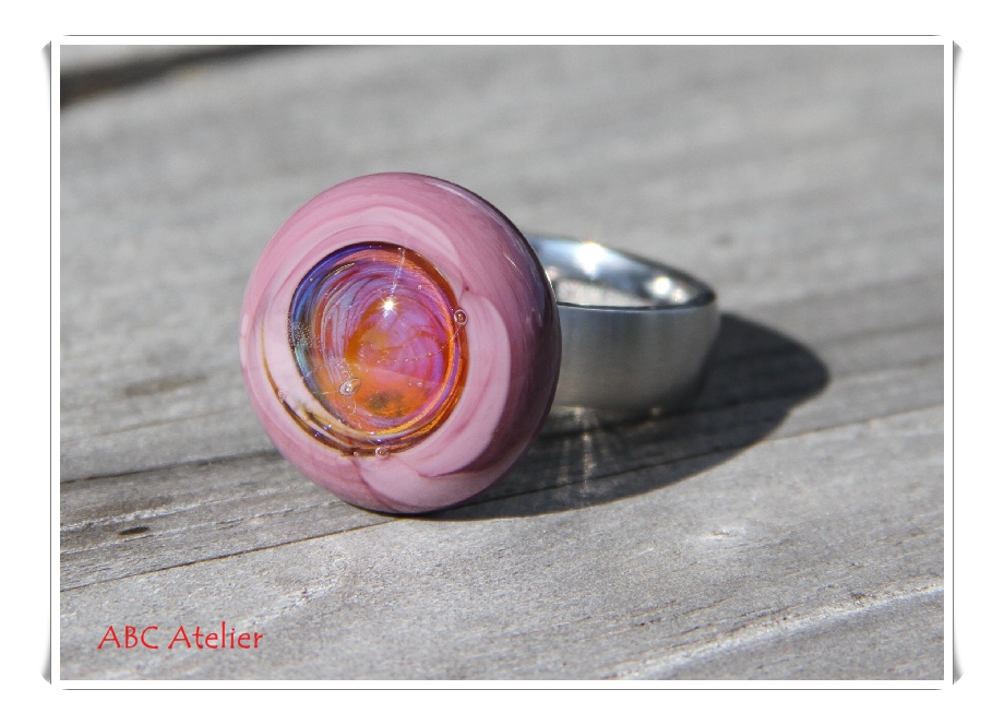 Ringtop mauve mit einem Hauch blauem Nebel