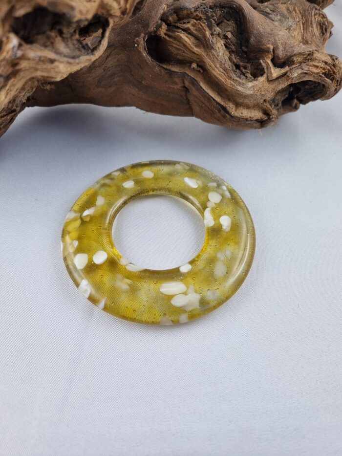 1 Glas Serviettenring Topaz farbig