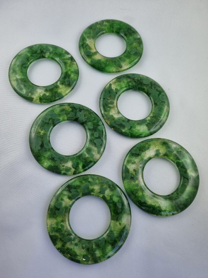 1 Glas Serviettenring in Grün – Bild 6