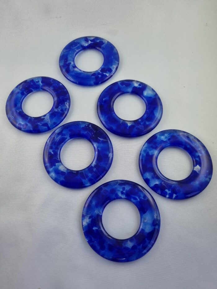 1 Glas Serviettenring in Blau – Bild 6