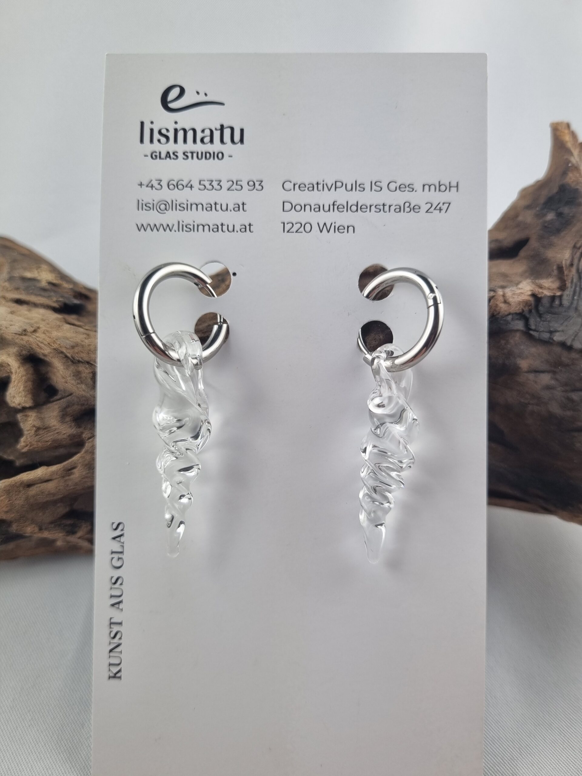 Ohrringe klare Eiszapfen – Bild 2